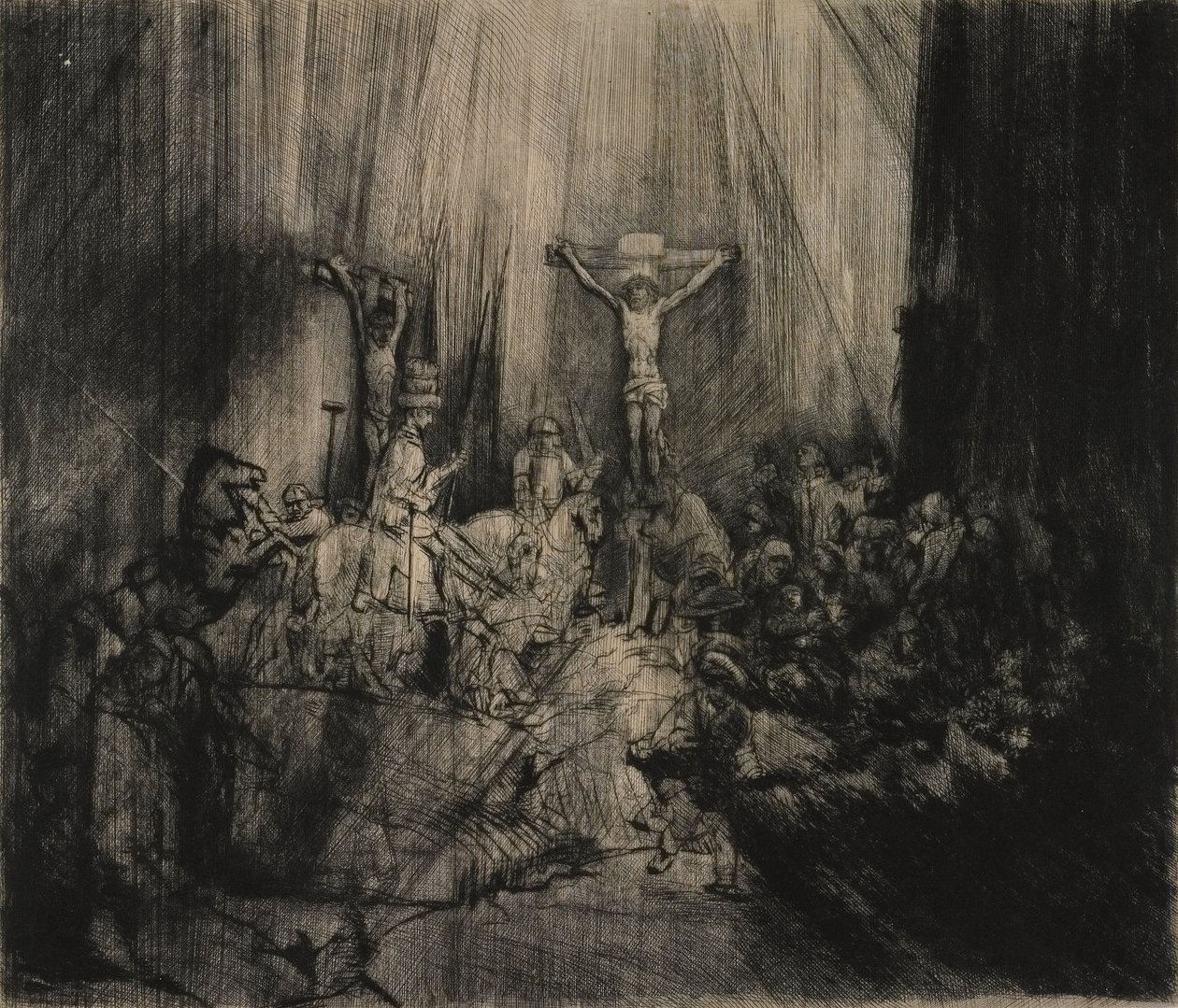 As três cruzes | Rembrandt van Rijn | Impressão de arte